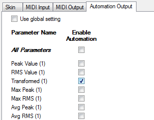 Step 04 - Enable automation output for the transformed envelope Step 04 - Enable automation output for the transformed envelope